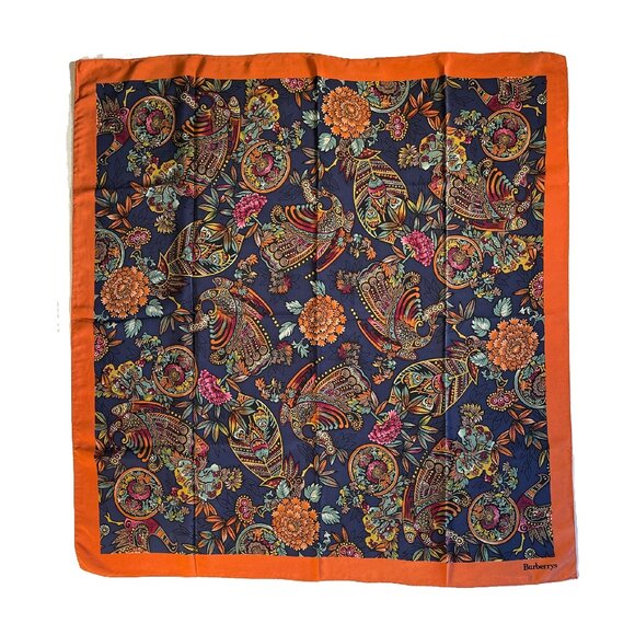 Vintage Burberrys Silk Scarf - Picture 1 of 15